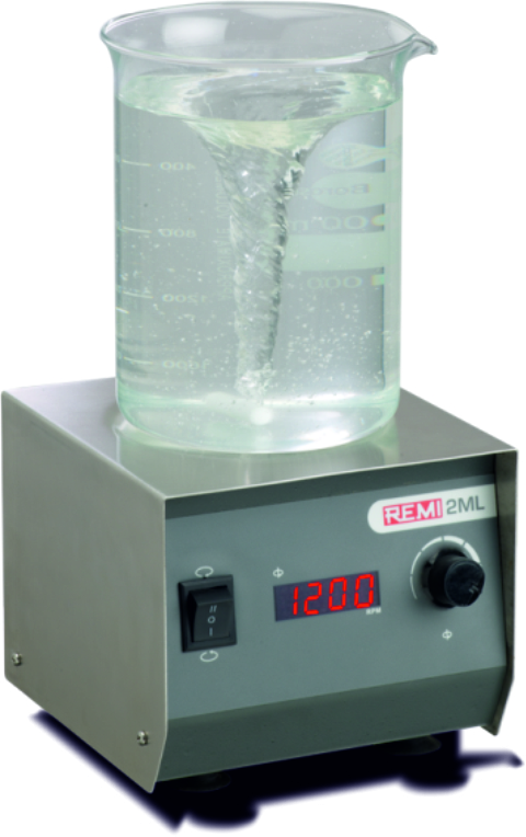 REMI Digital Magnetic Stirrer 2ML (2 Litre) Without Hot Plate | LED Display Lab Stirrer